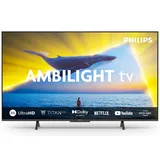 Philips Ambilight 55PUS8109 4K LED Smart TV - 55-Zoll Display mit Pixel-präziser Ultra HD, Titan OS Plattform und Dolby Atmos, Funktioniert mit Alexa und Google Sprachassistent - Satiniertes Chrom