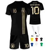 Deutschland Trikot Kinder Herren Damen WM 2026 Fussball Geschenke Jungen Coole Sachen für Jungs Fußball Trainingsanzug Tshirt EM Shirt geschenk junge 10 jahre Fußballtrikot Mädchen Set IIIII20Fo7IIIII - 134