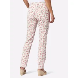 Classic Basics Sieh an! Jeans in ecru-rosenholz-bedruckt | Gr.: 54
