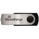 MediaRange USB Flexi-Drive schwarz/silber 32GB, USB-A 2.0 (MR911-2)