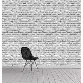 Queence Vinyltapete Ruth 90x300 cm 90 g weiß 34193