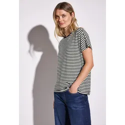 T-Shirt »Style Crista«, mit Streifen Muster, Gr. 36, Black, , 88987748-36