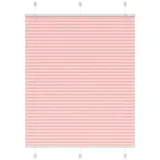 vidaXL Plissee Rosa 105x100 cm Stoffbreite 104,4 cm Polyester