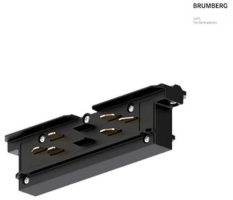Brumberg Längsverbinder elektrisch für 3-Phasen Stromschiene, silber BRUM-87114680
