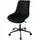 ML-Design Bürostuhl, Schwarz, Sitzfläche aus Samt, Metallgestell, Polsterstuhl mit Rückenlehne, höhenverstellbar, 360° Drehstuhl mit 5 Rollen,
