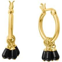 Celesta Ohrstecker CELESTA gelb 925 Sterling Silber vergoldet Malachit one-size
