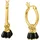 Celesta Ohrstecker CELESTA gelb 925 Sterling Silber vergoldet Malachit one-size