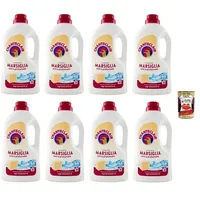 Chanteclair Lavatrice Marseille-Duft Detersivo Liquido - Flüssigwaschmittel für die Waschmaschine - Waschmittel Formel mit Entfetter 28 Wäschen 8x 1260ml + Italian Gourmet polpa 400g