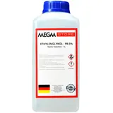 Megaa store Ethylenglykol 99,5% | 1L bis 20L | Kühlmittel Solarflüssigkeit Kühlsystem Heizungs- Solar- Klimaanlagen- und Wärmepumpen Installationen