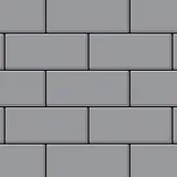 ALLOY Mosaik Fliese Massiv Metall Edelstahl Marine Hochglanz Grau 1,6mm Subway-s-s-mm 1 Paket mit 50 Matten 0,58 m2 Grau