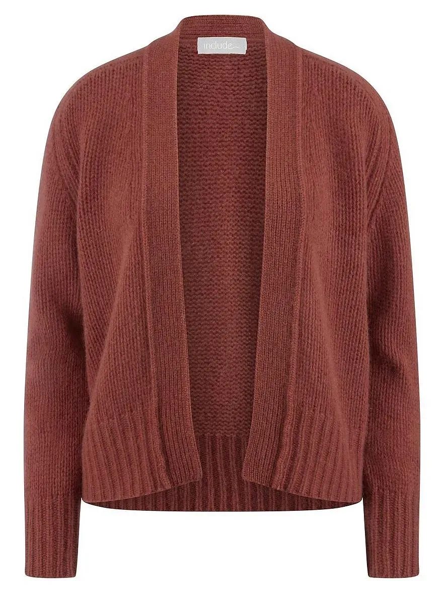 Strickjacke aus 100% Kaschmir include orange, 42