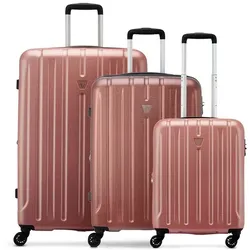 Roncato Kinetic 2.0 4 Rollen Kofferset 3-teilig mit Dehnfalte  rosa