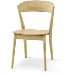 Tchibo - Holzstuhl - 48,5x55,5x78cm - braun - Eschen-Massivholz / Holz