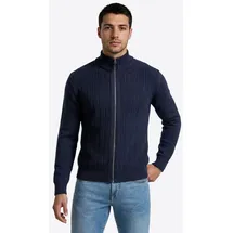 Pierre Cardin Strickjacke mit Stehkragen blau XXXL (58)