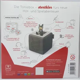 Tonies Toniebox Starterset anthrazit mit Kreativ-Tonie