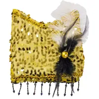 Das Kostümland Charleston Pailletten Handtasche - Gold - Zauberhafte Party Umhängetasche zum 20er Jahre Gatsby Kostüm - 18 x 20 cm