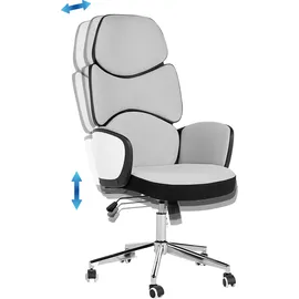 Beliani Splendid Stoff Hellgrau