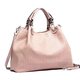 COLLEZIONE ALESSANDRO Shopper Flecht in softem Material groß von collezione alessandro - rosa