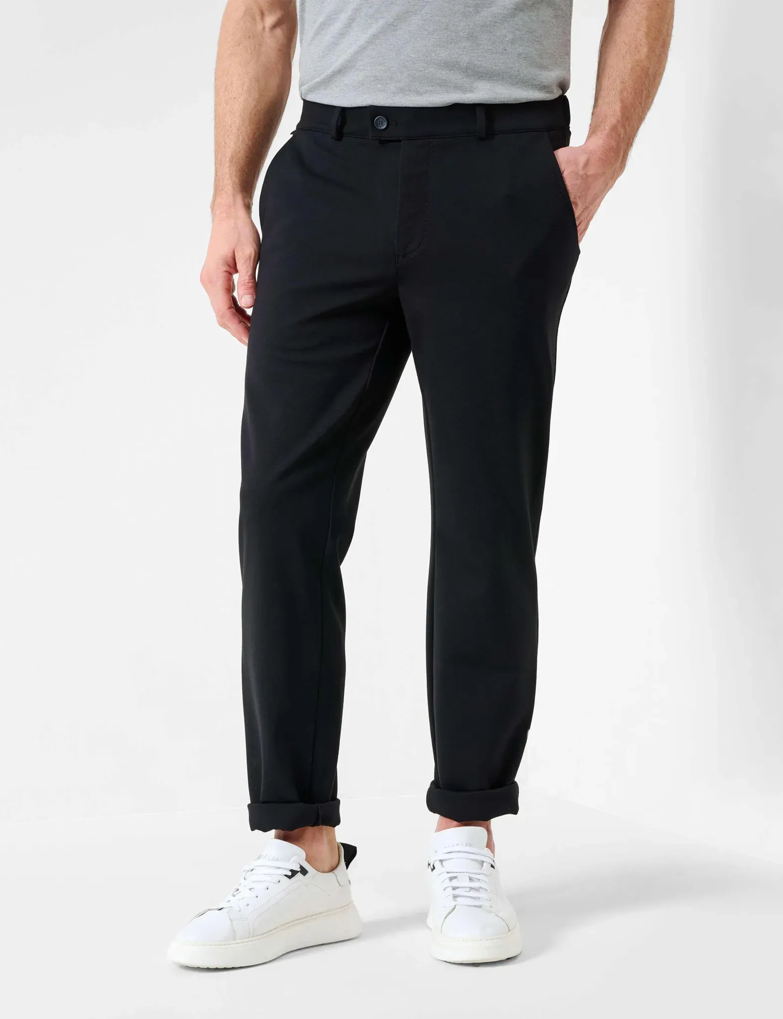 Eurex by Brax Herren Flatfronthose Style THILO BLACK, schwarz, Gr. 265U