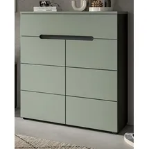 inn.furn Schuhkommode 80 x 94 x 80 cm Salbei/Grau Soft Close / Salbei