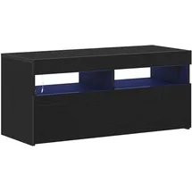 vidaXL TV-Schränk Schwarz 90 x 35 x 40 cm Holzwerkstoff