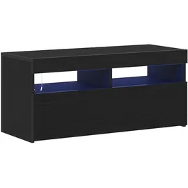 vidaXL TV-Schränk Schwarz 90 x 35 x 40 cm Holzwerkstoff