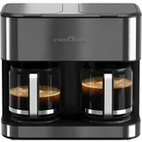 Proficook Doppel Kaffeemaschine PC-KAD 1308 dark-inox