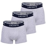 Lacoste Trunks grey chine L 3er Pack