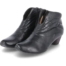 THINK! AIDA leder gefütterte nachhaltige nachhaltige Stiefelette, SCHWARZ, 38.5 EU