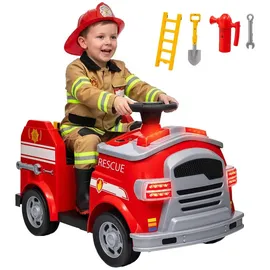 aiyaplay Kinder Elektroauto Feuerwehrauto rot (6v)