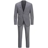 JACK & JONES Franco Anzug Light Grey Melange 52
