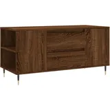 furnicato Couchtisch Braun Eiche 102 x 44,5 x 50 cm
