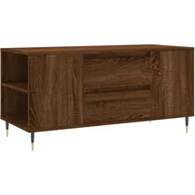 furnicato Couchtisch Braun Eiche 102 x 44,5 x 50 cm