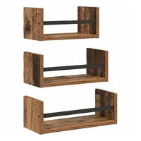 VidaXL Wandregal-Set 3 tlg. 40 x 16 x 14