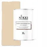 Farbe für Küchenmöbel und Schrankfronten, Creme Beige RAL 1015 Matt, 1 l