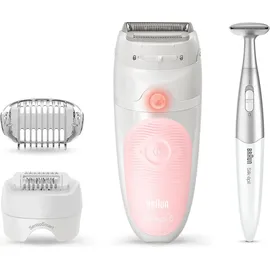 Braun Silk-épil 5 SensoSmart 5-820 weiß/rosa