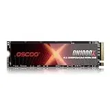 OSCOO 2TB NVMe PCIe 4.0 SSD, bis zu 7.400 MB/s Lesen und 6.500 MB/s Schreiben, 3D-NAND, Graphen-Kühlkörper, M.2 2280 Gen4x4 interne SSD für PS5, Gaming-Laptop, PC und Desktop-Workstations