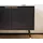 FineBuy TV Schrank 150 cm Schwarz Türen Fernsehkommode Eiche Modern