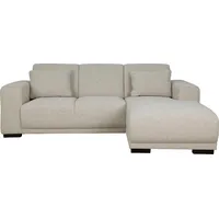 Home Affaire Ecksofa »Bornholm incl. 2 Kissen, Stellmaße 234x162 cm L-Form«, Recamiere wahlweise links oder rechts bestellbar beige