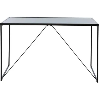 Jahnke Glasschreibtisch Glam Desk SCHWARZGLAS/SCHWARZ