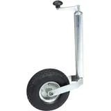 HP Autozubehör Stützrad mit Kurbel 48 mm und Luftreifen 260 x 85 mm