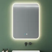 mai & mai Badspiegel mit LED Beleuchtung Wandspiegel rechteckig 80x60cm