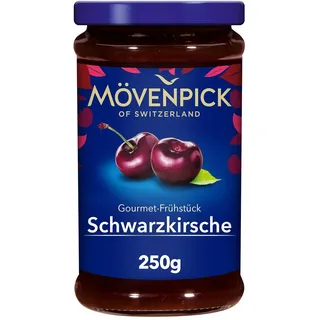 Mövenpick Gourmet-Frühstück Schwarzkirsche, hochwertiger Premiumaufstrich Fruchtaufstrich, 250 g