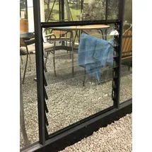 Juliana Halls Lamellenlüfter inkl. Glas für Gewächshäuser Burford & Blockley Schwarz