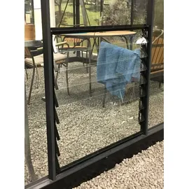 Juliana Halls Lamellenlüfter inkl. Glas für Gewächshäuser Burford & Blockley Schwarz