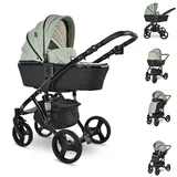 Lorelli Kinderwagen Rimini Premium Sportsitz Tragewanne Moskitonetz verstellbar hellgrün