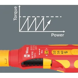 WERA 7516 VDE Kraftform Safe-Torque Speed Drehmomentschraubendreher 2,4-4,0 Nm
