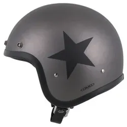 DMD Retro Star Grey Open Face Helm grau unisex, L
