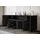 Home Affaire Sideboard Phuket II 180 x 76 x 37,5 cm schwarz
