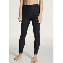 CALIDA Leggings "True Confidence", Damen, Gr. XXS (32/34), N-Gr, schwarz (ws schwarz), Feinripp, Obermaterial: 70% Wolle, 30% Seide, unifarben, normal lang, Hosen Leggings, wärmend, elastisch, Feinripp-Qualität, atmungsaktiv, weich